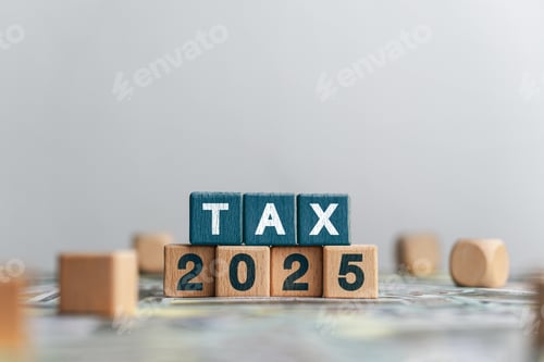 Preview: Tax concept. Tax reduction planning, expenses, accounting, VAT and property taxes.