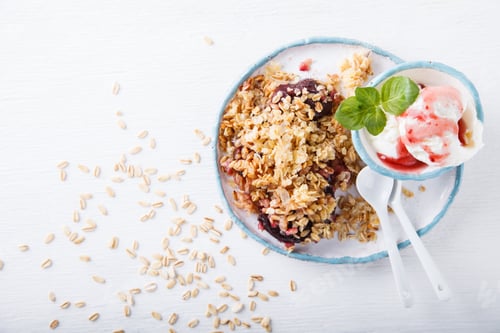 Preview: Crumble plums with a circle