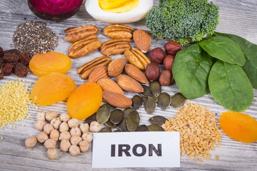 Preview: Ingredients containing natural iron, minerals and vitamins. Best food to fight with anemia