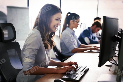 Preview: Software engineers working on project and programming in company