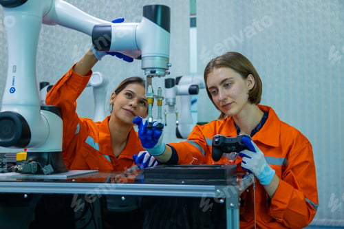 Preview: Robot engineers invent robots of the future that can replace humans.