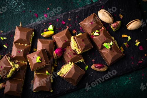 Vorschau: Dubai-Schokolade mit Kadayif-Pistazienfüllung