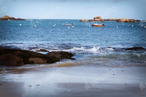 Preview: typical Brittany coast in the north of France
