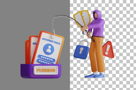 Preview: Account Phishing 3D Illustration