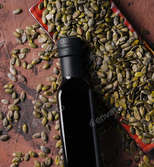 Preview: Pumpkin seed oil with peeled seeds