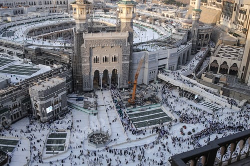 Preview: Aerial View Of The Masjid Al-Haram In Mecca, Saudi Arabia During Hajj Pilgrimage