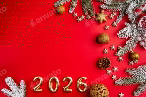 Visualização: Natal e Feliz Novo plano de fundo