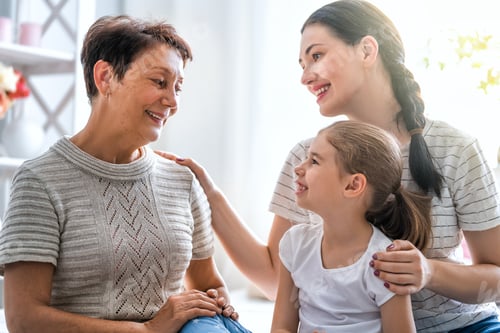 Preview: girl, her mother and grandmother