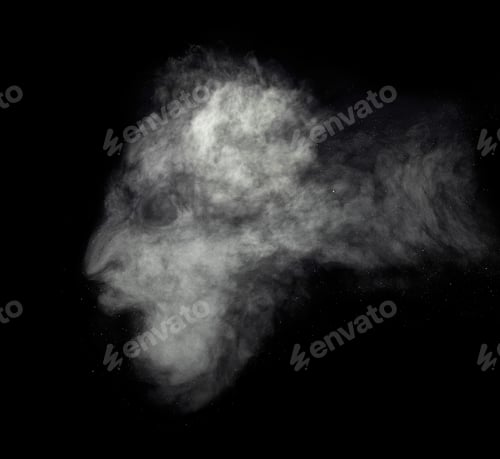 Preview: smoke steam fog air background shape black cloud background moisture abstract light stream flow