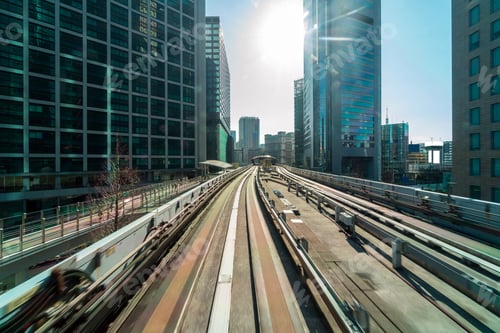 Preview: Tokyo architecture building from Scene of yurikamome Monorail to Odaiba area