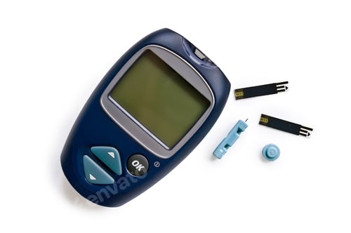 Preview: Blood glucose meter with strips