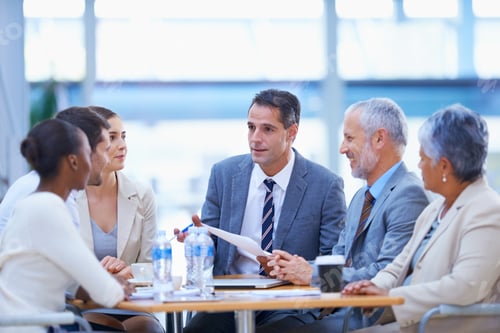 Preview: A cropped shot of a diverse group of businesspeople having a meeting