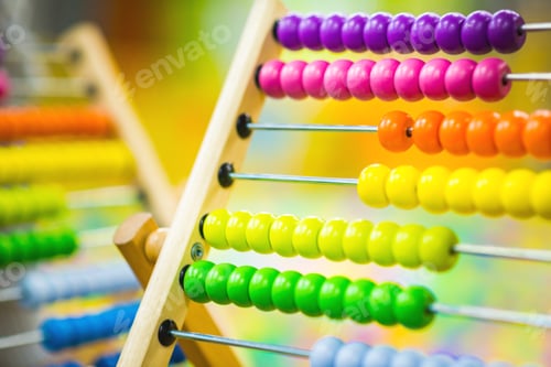 Preview: Children's wood abacus toy of bright color