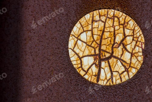 Preview: Old rusted zinc sheet from the use for a long time.