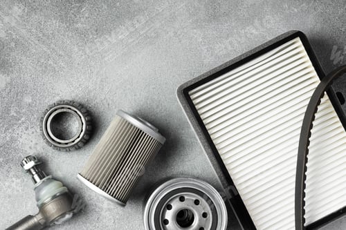 Vista previa: The composition different car accessories