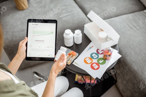 Preview: Online medical tests and nutritional supplements concept