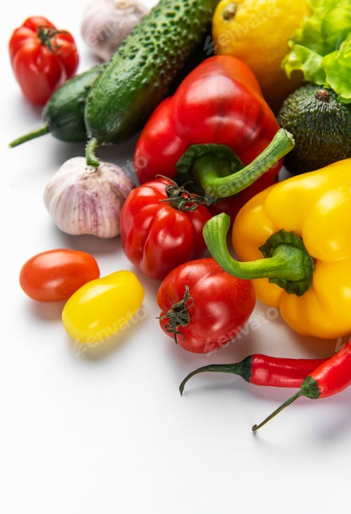 Preview: Fresh healthy vegetables for healthy eating and vegan diet