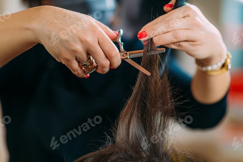 Preview: Close-Up of A Hairdresser's Hands