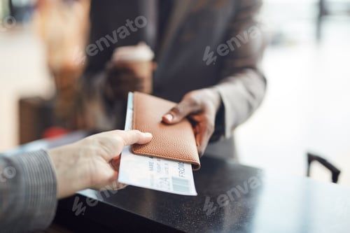 Preview: Unrecognizable Man At Check-In Counter