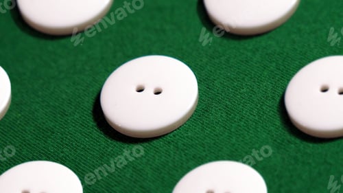 Preview: Buttons on blue fabric