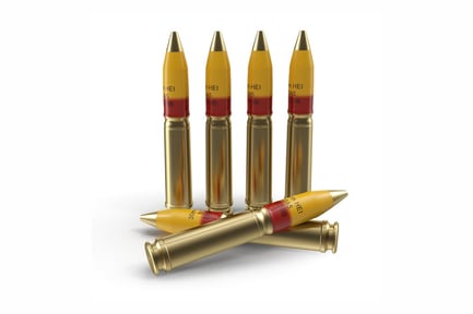 Visualização: Cartuchos de munição HEI 30x113mm