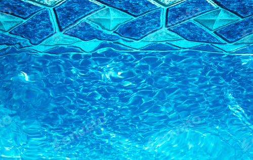 Crystal Clear Blue Pool Water Abstract