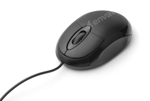 Preview: Black optical computer mouse