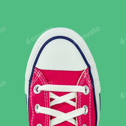Preview: Retro Vintage Red Canvas Basketball Boots