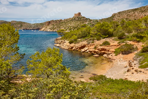 Preview: Turquoise waters in Cabrera island bay. Balearic archipelago. Spain