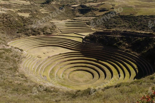 Preview: View of Moray ruins, Maras, Sacred Valley, Peru, South America