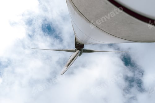 Preview: Wind turbine against sky