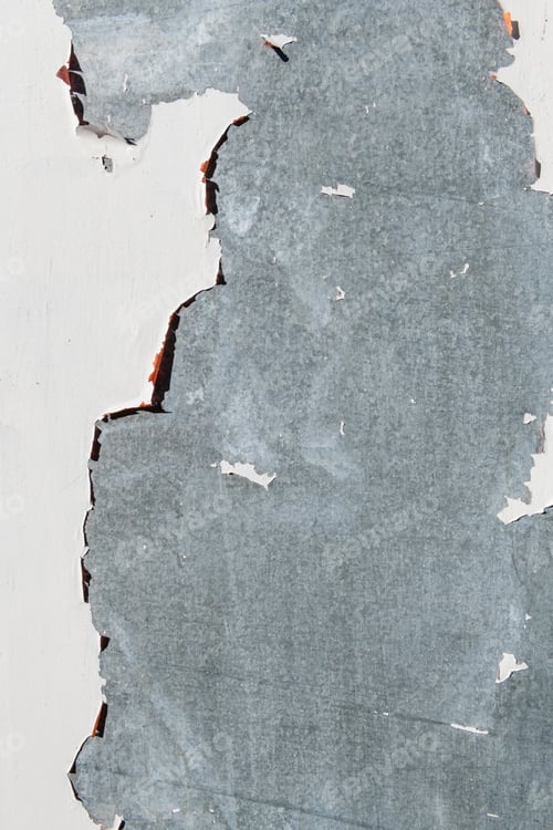 Peeling Paint Texture on Distressed Metal Surface