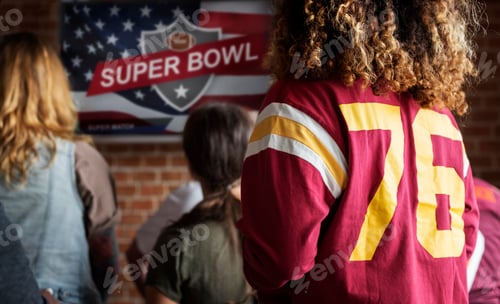 Preview: Friends cheering sport at bar together