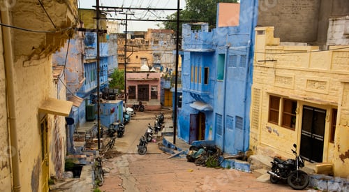 Preview: Blue houses in streets of of Jodhpur