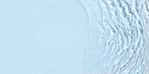 Preview: Light Blue Water Surface with Ripple Effects