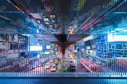 Preview: Bangkok Downtown. Thailand. Financial district and business in urban city in Asia.