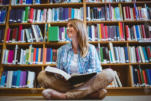 Preview: Mature Student In The Library At The University