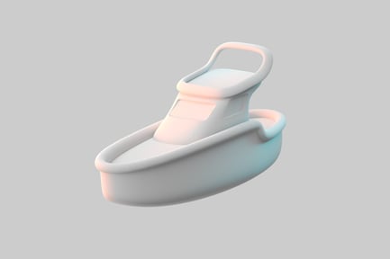 Vorschau: Einfaches Fischerboot-Design im Cartoon-Stil