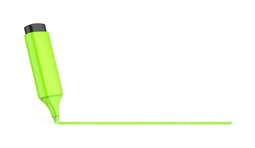Preview: Drawing a straight line with a green highlighter
