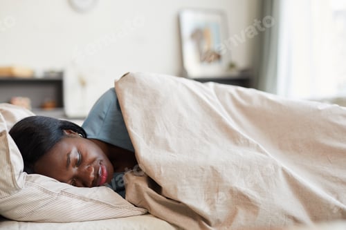 Preview: African-American Woman Sleeping on Couch