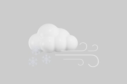 Preview: Snow cloud with wind