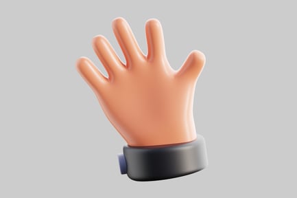 Preview: Cartoon hand with cuff