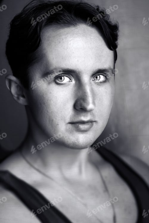 Preview: Portrait Of Handsome Man In The Room