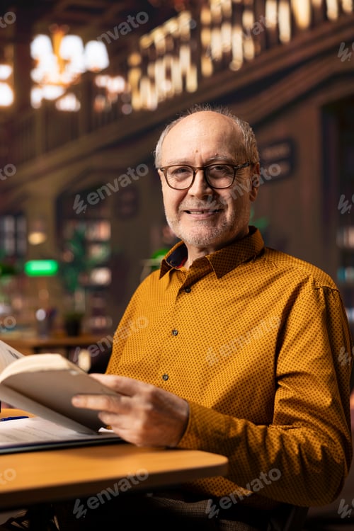 Preview: Determined elderly learner working toward a higher education goal