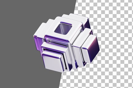 Preview: Chromatic Abstract Lustrous Bubble Core 3D Icon