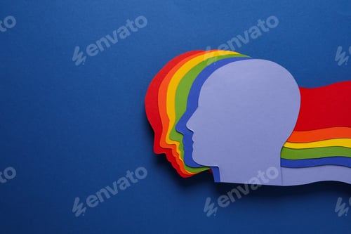 Preview: Composition for Pride and LGBTQ community, space for text