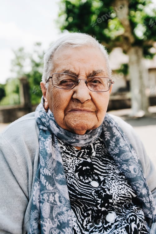 Preview: Baby boomer looking at camera