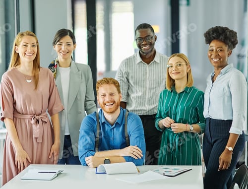 Preview: young business people meeting office teamwork group