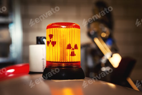 Preview: radioactive warning sign lamp