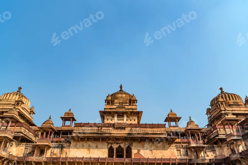 Preview: Outside view of Jahangir Mahal or Raja Palace Inside Orchha Fort Complex